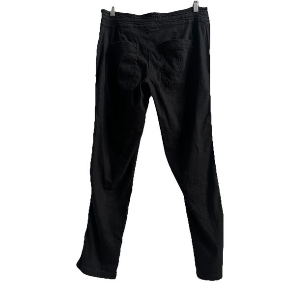 Lord and Taylor Black Drawstring Lightweight Pants Quiet Luxury Vintage 90s - Picture 3 of 5